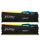Pamięć RAM KINGSTON Pamięć DDR5 Fury Beast RGB 32GB(2*16GB)/6400 CL32 EXPO czarna KF564C32BBEAK2-32